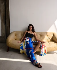 Selection Mango Women's Asymmetrical Printed Skirt