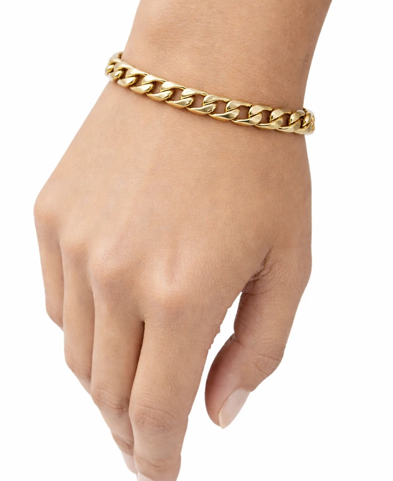 And Now This 18k Gold Plated Curb Link Bracelet