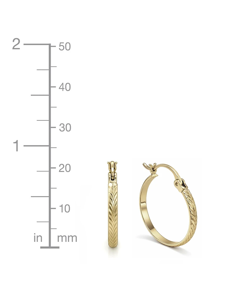 And Now This Duo 3 Stone Crystal Earring Hoop, Set of 2