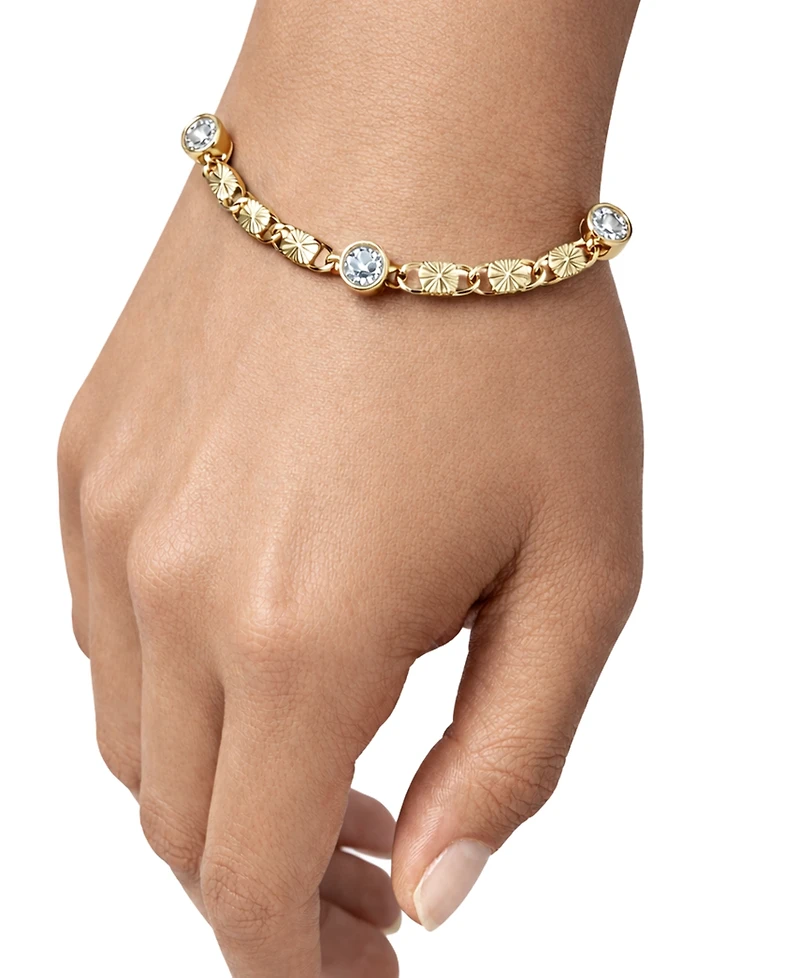 And Now This Cubic Zirconia Diamond Cut Chain Bracelet