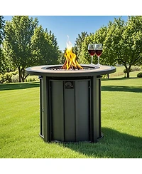 Streamdale Furniture 50K Btu Propane Fire Pit Table w/ Mosaic Top