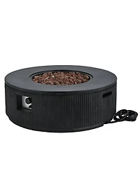 Streamdale Furniture 50K Btu Propane Fire Pit Table w/Lava Rocks and Cover