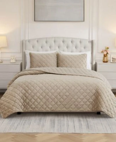 Bcbg Maeve Embossed Plush Quilt Set