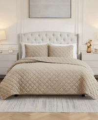 Bcbg Maeve Embossed Plush Quilt Set