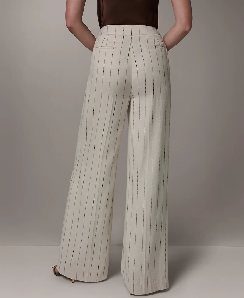 Donna Karan New York Petite High-Rise Wide-Leg Pants