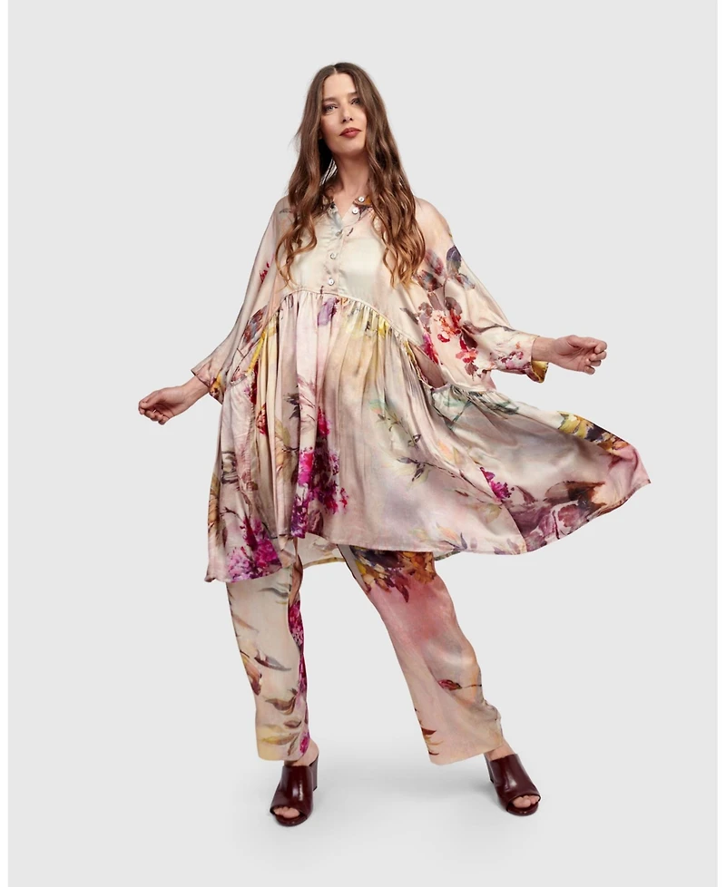 Alembika Women's Carlotta Babydoll Tunic Top