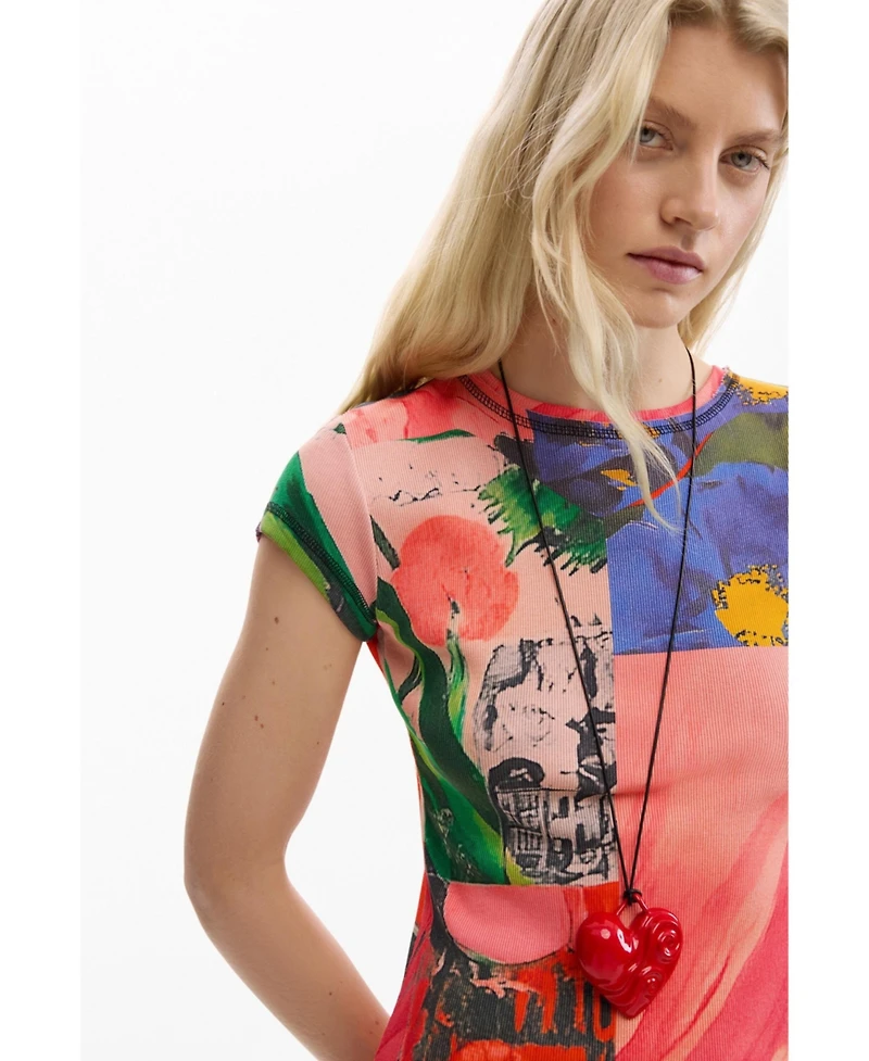 Desigual Women's Printed fitted dress