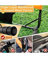 Happy Jump Soccer Goal 7'x5', 6.6 x3.3', 5'x3.6', 4'x3', 3'x2.2' Soccer Net for Kids Backyard