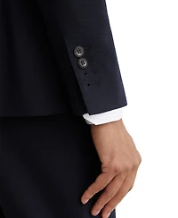Reiss Men's Tailored-Fit Double-Breasted Textured Suit Blazer