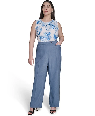 Calvin Klein Plus Modern Fit High-Waist Pants