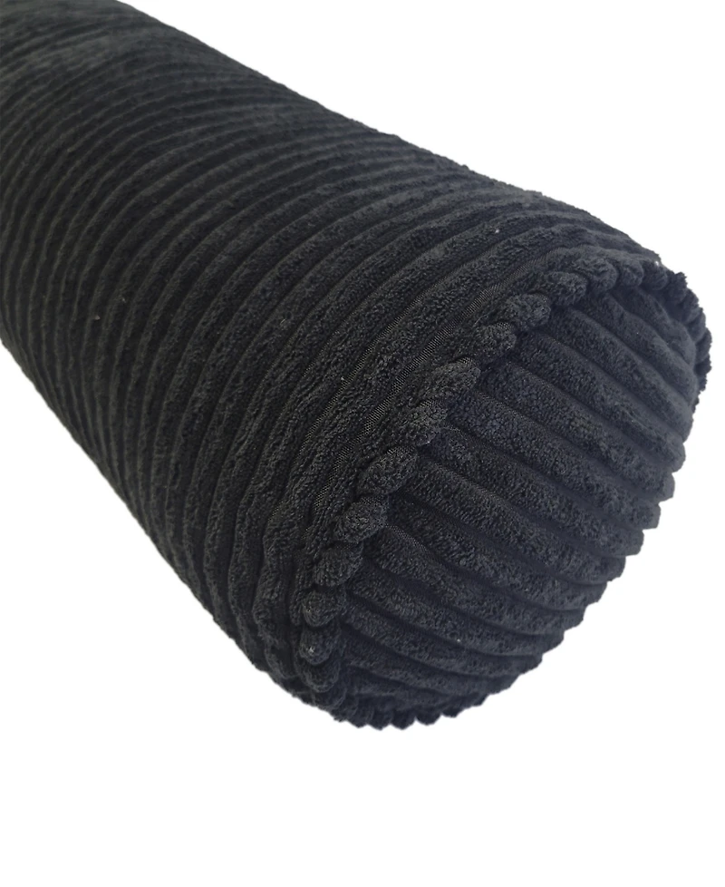 Edie@Home Bowery Corduroy Neckroll Decorative Pillow, 7" x 18"