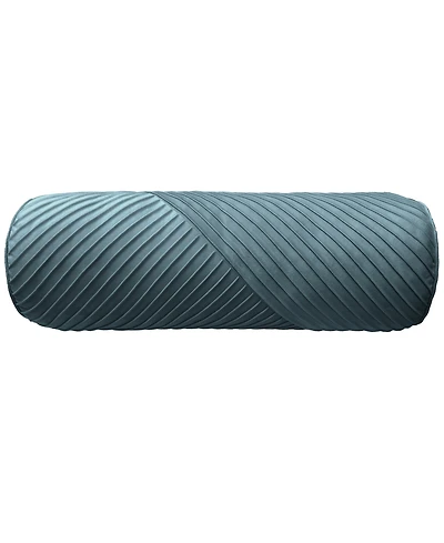 Edie@Home Chelsea Spliced Neckroll Decorative Pillow, 8" x 24"