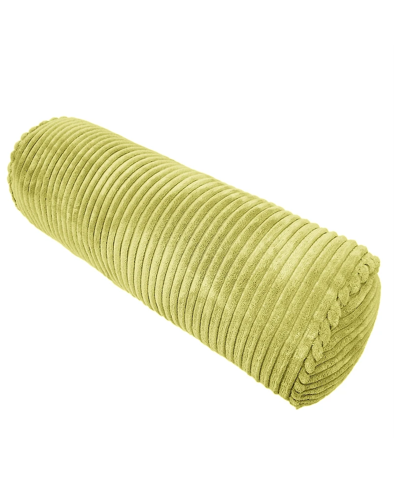 Edie@Home Bowery Corduroy Neckroll Decorative Pillow, 8" x 24"