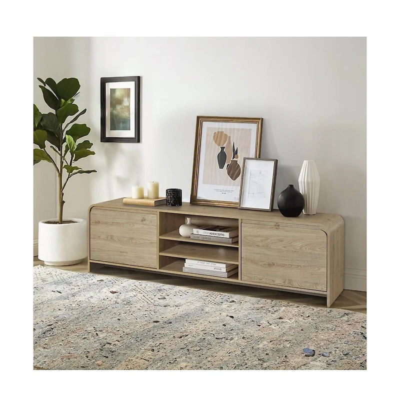 New Classic Furniture Mara Wood Tv Stand