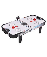 Slickblue 42 Inch Air Powered Hockey Table Top Scoring 2 Pushers