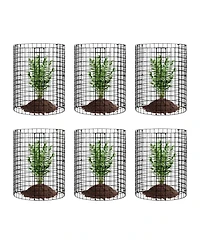 Sugift Plant Protector, 6 Pack, Chicken Wire Cages for Outdoor Plants, 12.6" Dia