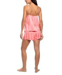 Midnight Bakery Women's Striped Camisole and Shorts 2-Piece Set