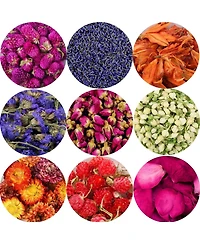 Gnuadz 9 bags Dried Flowers Set for Candle Making Soap Diy