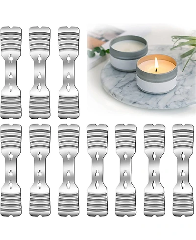 Gnuadz Metal Candle Wick Holders 10 Pack
