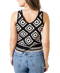Central Park West Women's Winona Crochet Stitch Tank