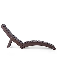 WestinTrends Outdoor Hdpe In-Pool Patio Chaise Lounge Chair With Wheels