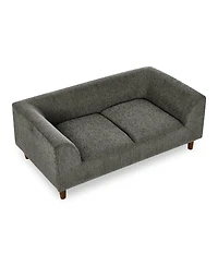 6thdruple Modern Pet Sofa Bed with Armrests and Backrest for Medium Small Breeds