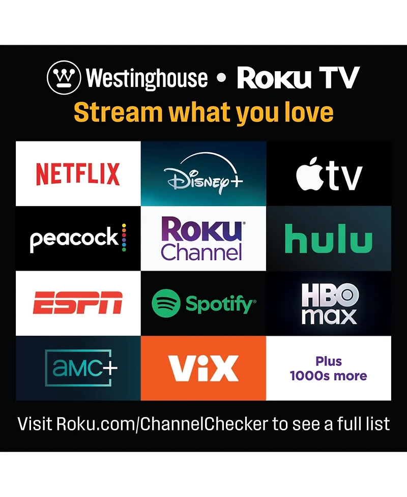 Westinghouse 50" Mini-led 4K Uhd Roku Tv w/ Qled, Dolby Vision, Apple HomeKit & AirPlay 2