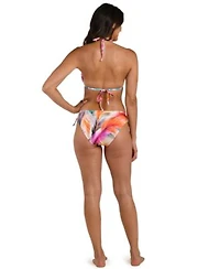 La Blanca Womens Tie Back V Neck Swim Bikini Top Bottoms