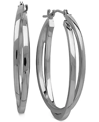 Intertwined Hoop Earrings 14k Gold