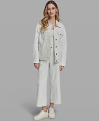 Karl Lagerfeld Paris Women's Long-Sleeve Collared Jacket