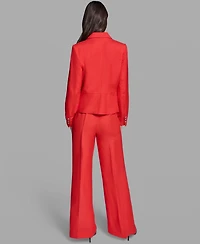 Karl Lagerfeld Paris Women's Pocket Detail Collared Jacket