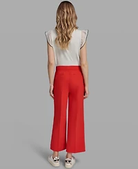 Karl Lagerfeld Paris Women's Straight Bow Pocket Pants