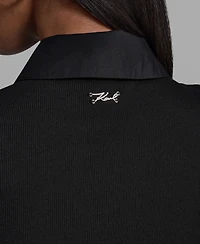 Karl Lagerfeld Paris Women's Collared Tank Dress