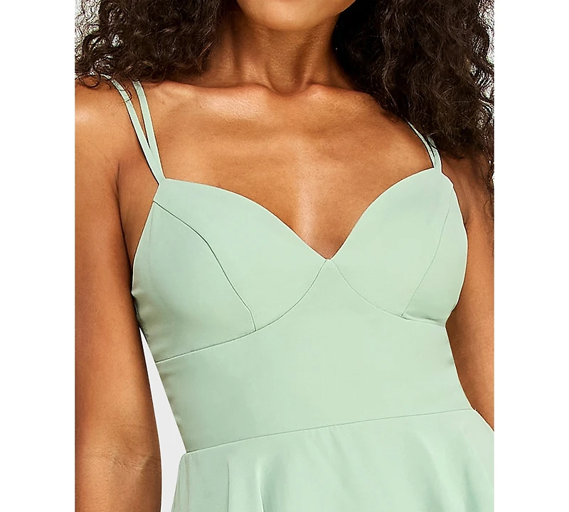 B Darlin Juniors' V-Neck Mini Dress