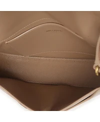 Pre-Owned Saint Laurent Beige Box Calfskin Mini Voltaire Shoulder Bag