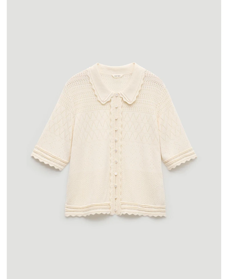 Hush Women's Pointelle Cotton Cardigan