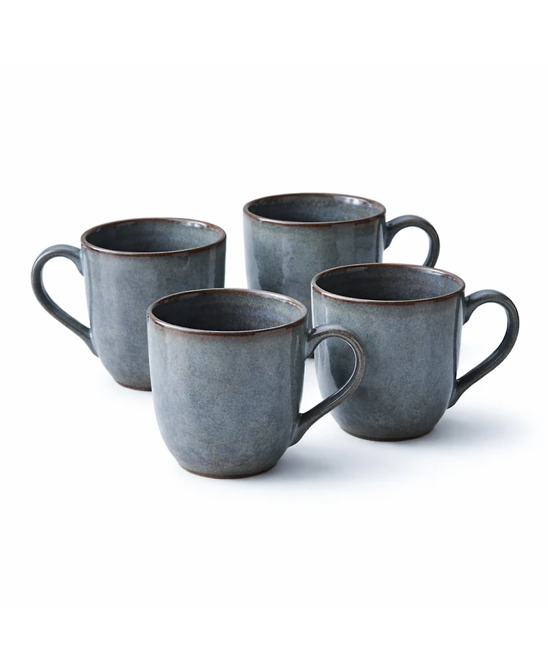Porto Brasil Stoneware Coffee Mugs, Set of 4
