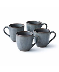 Porto Brasil Stoneware Coffee Mugs, Set of 4