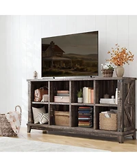 Yigii 8 Cube Storage Organizer - Farmhouse Modern Design for Home Office,Easy Assembly