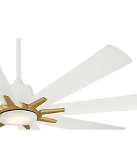 Casa Vieja Hermosa Wind Led Damp Ceiling Fan