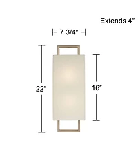 360 Lighting Bailey High Oil Rubbed 2-Light Wall Sconce