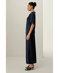 Lilysilk Women's Washable Silk Charmeuse Pull-on Skirt