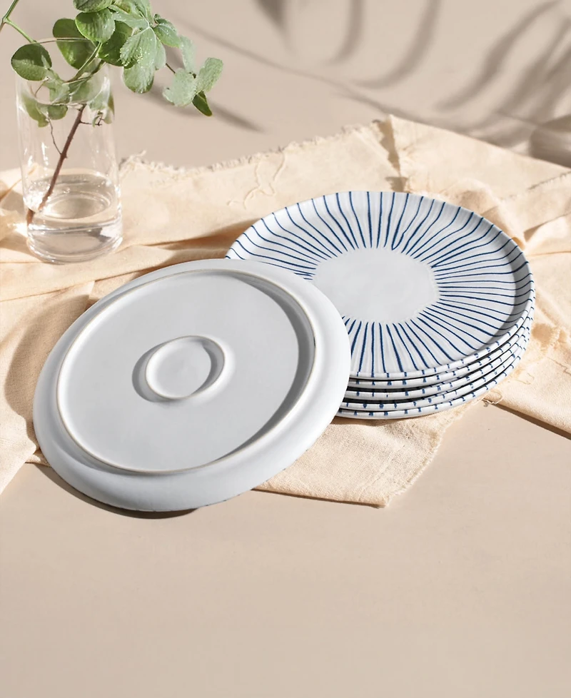 Porto Brasil Elemento Stoneware Dinner Plates, Set of 6