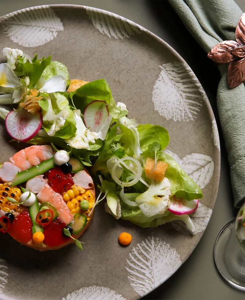 Porto Brasil Seiva Stoneware Dinner Plates, Set of 6