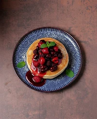 Porto Brasil Stoneware Linhas Dessert Plates, Set of 6