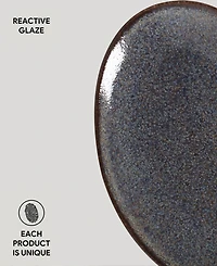 Porto Brasil Stoneware Oval Dessert Plates, Set of 6