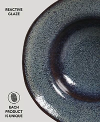 Porto Brasil Stoneware Deep Rim Dessert Plates, Set of 4