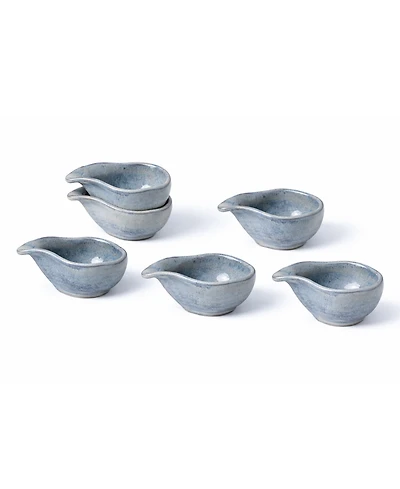 Porto Brasil Stoneware Teardrops, Set of 6