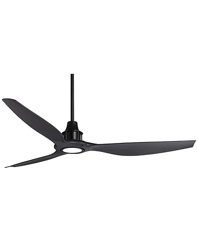 Casa Vieja 58" Modern Contemporary 3 Blade Indoor Outdoor Ceiling Fan with Light Led Remote Damp Patio Exterior House Porch