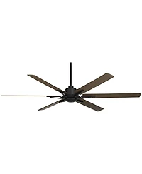 Casa Vieja 72" Expedition Industrial Rustic Indoor Outdoor Ceiling Fan Led Light Remote Weathered Damp Rated Patio